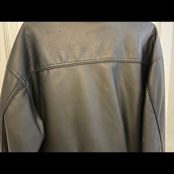 Check-In Men’s Black Vegan Leather Jacket - Picture 10 of 12